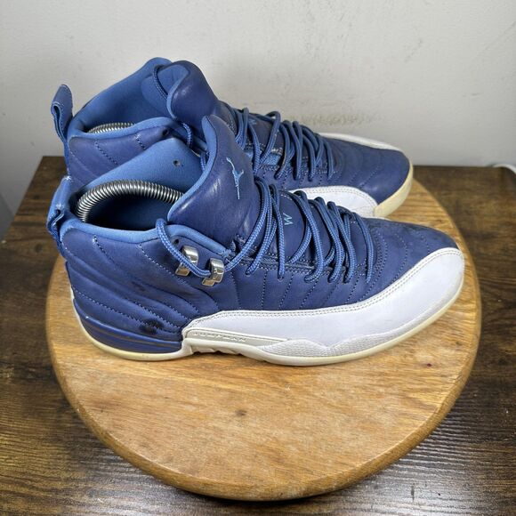 Jordan 12 Retro French Blue Shoes Mens Size 9.5 Basketball 130690-404 OG